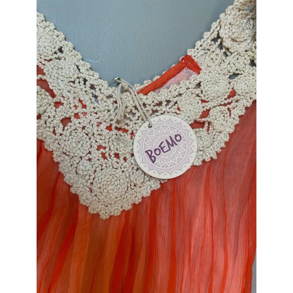 BOEMO Midi Dress Sz Small Multicolor Sleeveless Boho Chic Summer Sundress NWT - Picture 7 of 7